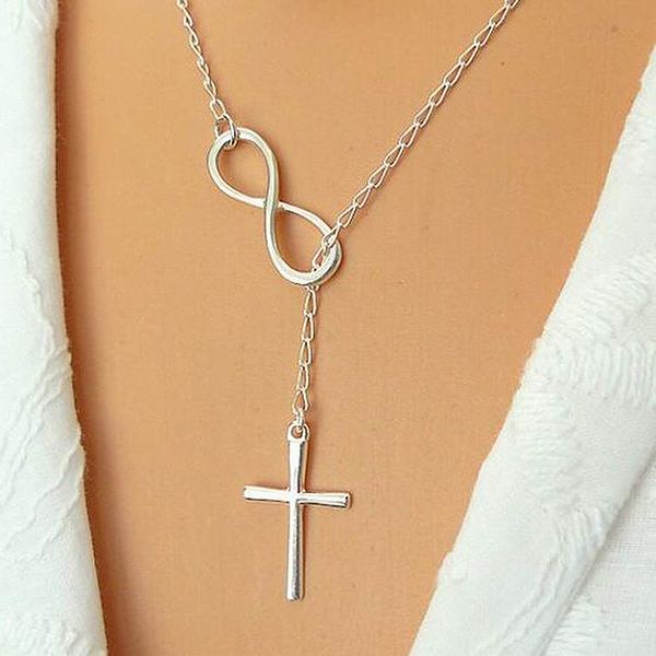 12pcs/lot simple 8 shaped necklace infinity symbol cross charm pendants choker necklace for women fashion jewelry wholesale, Golden;silver
12pcs/lot simple 8 shaped necklace infinity symbol cross charm pendants choker necklace for women fashion jewelry wholesale, Golden;silver