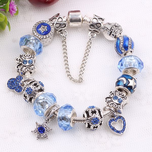 aifeili cute vintage silver color charm glass snowflake bracelets for crystal heart beads bracelets pulseras diy jewelry, Black
aifeili cute vintage silver color charm glass snowflake bracelets for crystal heart beads bracelets pulseras diy jewelry, Black
