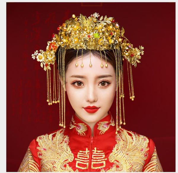 bridal ornaments, ancient costumes, golden headwear, wedding accessories, chinese national hair ornaments, phoenix crown, and restoration, Slivery;golden
bridal ornaments, ancient costumes, golden headwear, wedding accessories, chinese national hair ornaments, phoenix crown, and restoration, Slivery;golden