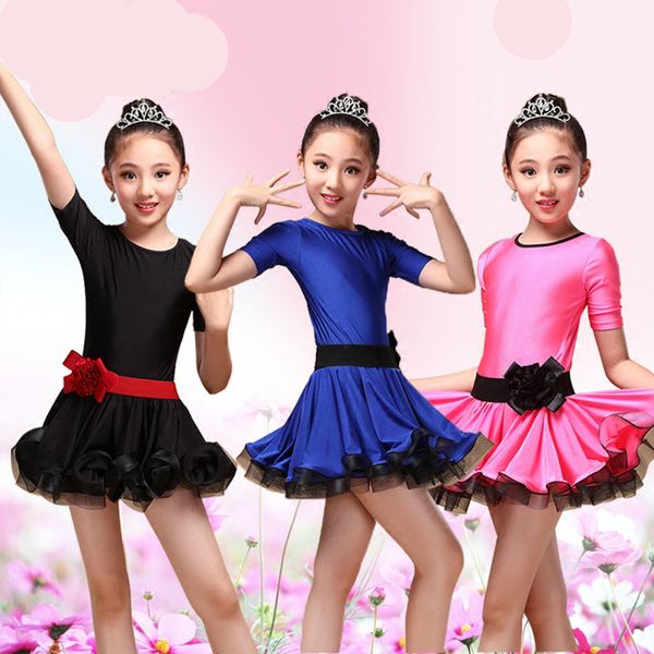 kids latin dress costume children short sleeve ballroom dance spandex for girls salsa rumba cha cha samba tango ruffle skirt, Black;red
kids latin dress costume children short sleeve ballroom dance spandex for girls salsa rumba cha cha samba tango ruffle skirt, Black;red