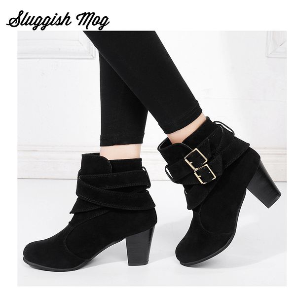 sluggish mog winter snow boots woman's fashion slip-on ankle boots female square high heels shoes woman plus size 35-42 wx08, Black
sluggish mog winter snow boots woman's fashion slip-on ankle boots female square high heels shoes woman plus size 35-42 wx08, Black