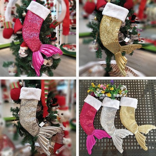 fashion new style christmas ornament mermaid stockings gift wrap christmas tree pendant sequin mermaid tail stockings gift bag t7i752
fashion new style christmas ornament mermaid stockings gift wrap christmas tree pendant sequin mermaid tail stockings gift bag t7i752
