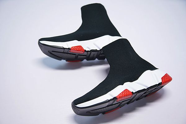 2018 Luxury Paris Lady Sock Casual Shoes Stretch-knit Mid Sports Shoes Design Speed Trainer Casual Sock Shoes Size 36-45