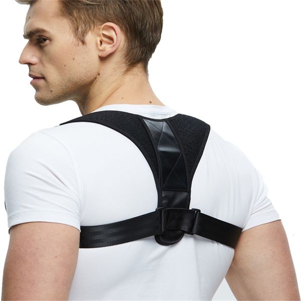 black adjustable clavicle spine back shoulder lumbar brace support belt back posture corrector posture correction, Black;blue
black adjustable clavicle spine back shoulder lumbar brace support belt back posture corrector posture correction, Black;blue