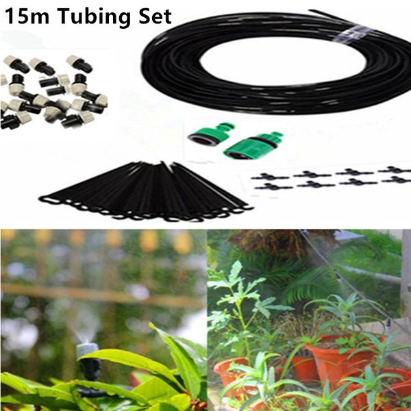 15m tubing + 15pcs sprinkler drip irrigation system plant automatic self watering garden hose micro drip garden watering bj01c
15m tubing + 15pcs sprinkler drip irrigation system plant automatic self watering garden hose micro drip garden watering bj01c