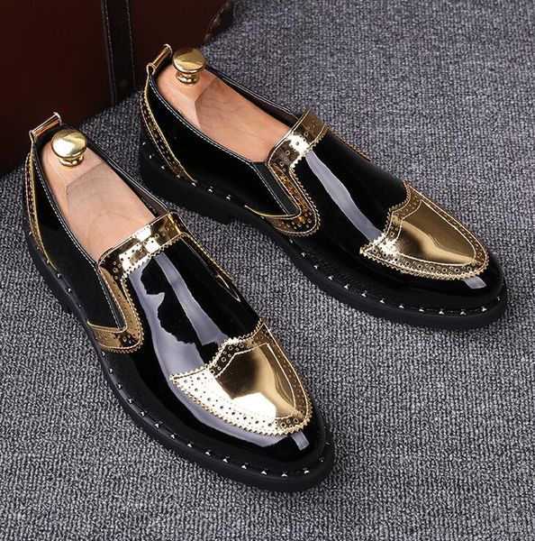 Men Ptent Leather Genuine Luxury Designer Bullock Mens Loafer Shoes Black Italian Wedding and Prom Shoes Men Moccasin
Men Ptent Leather Genuine Luxury Designer Bullock Mens Loafer Shoes Black Italian Wedding and Prom Shoes Men Moccasin