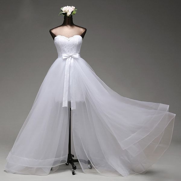 2018 mermaid wedding dress and detachable train three layers of silky organza vestido de noivas ball gown, White
2018 mermaid wedding dress and detachable train three layers of silky organza vestido de noivas ball gown, White