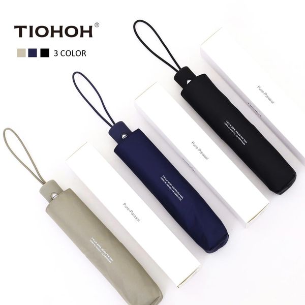 tiohoh ultra light automatic umbrella rain women simple color folding umbrella sun protection 6k aluminum paraguas pure parasol
tiohoh ultra light automatic umbrella rain women simple color folding umbrella sun protection 6k aluminum paraguas pure parasol