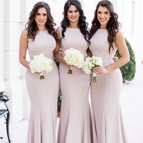 bateau neck mermaid bridesmaid dress charming floor length sleeveless zipper maid of honor dresses elegant 2018 prom dresses, White;pink
bateau neck mermaid bridesmaid dress charming floor length sleeveless zipper maid of honor dresses elegant 2018 prom dresses, White;pink