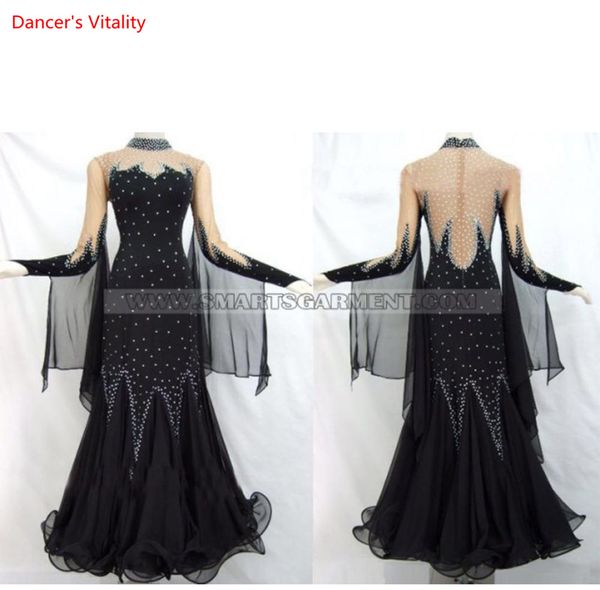 2018 new diamond big swing dress women ballroom dance dress competition clothes ladies latin dance performance costume, Black;red
2018 new diamond big swing dress women ballroom dance dress competition clothes ladies latin dance performance costume, Black;red