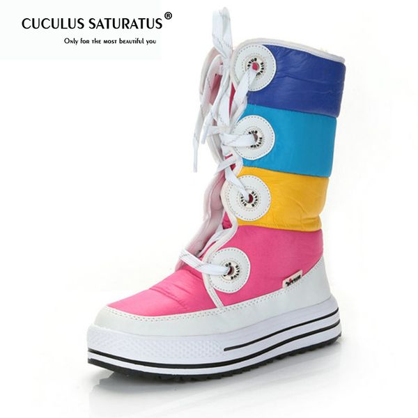 cuculus women snow boots wedges heel lace up round toe women boots female shoes winter waterproof platforms shoes 1714, Black
cuculus women snow boots wedges heel lace up round toe women boots female shoes winter waterproof platforms shoes 1714, Black