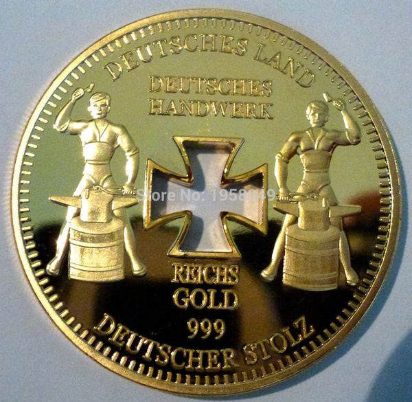 Позолоченная монета 24K имитат слитка "Deutsches handwerk Berlin 1889"монета, 5 шт. / лот бесплатна
Позолоченная монета 24K имитат слитка "Deutsches handwerk Berlin 1889"монета, 5 шт. / лот бесплатна