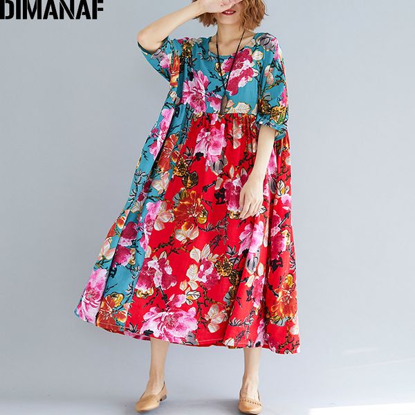 dimanaf women summer dress plus size large clothing femme elegant lady vestidos print floral casual oversized pleated loose red, Black;gray
dimanaf women summer dress plus size large clothing femme elegant lady vestidos print floral casual oversized pleated loose red, Black;gray