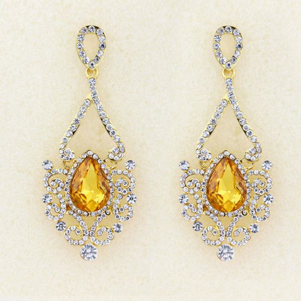 fashion vintage wedding crystal glass rhinestone dangle drop shape earrings jewelry gift, Silver
fashion vintage wedding crystal glass rhinestone dangle drop shape earrings jewelry gift, Silver