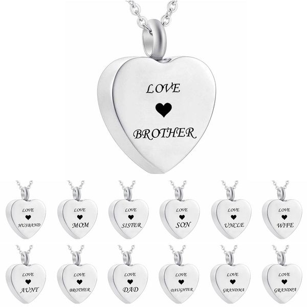love grandma charm cremation jewelry keepsake memorial urn ashes necklace with heart urn pendant fill kit, Silver
love grandma charm cremation jewelry keepsake memorial urn ashes necklace with heart urn pendant fill kit, Silver