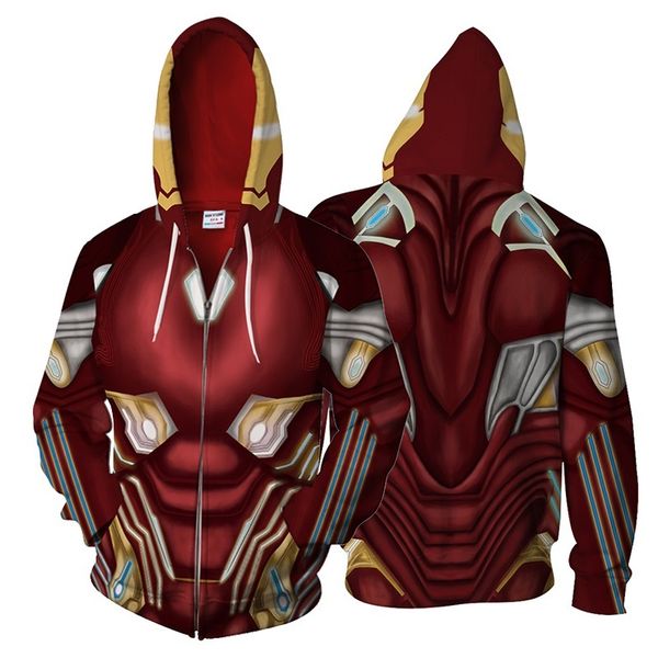 2018 new iron man 3d jacket cool men women zipper hoodie sweatshirt fashion streetwearsweatshirt hip hop us size, Black
2018 new iron man 3d jacket cool men women zipper hoodie sweatshirt fashion streetwearsweatshirt hip hop us size, Black