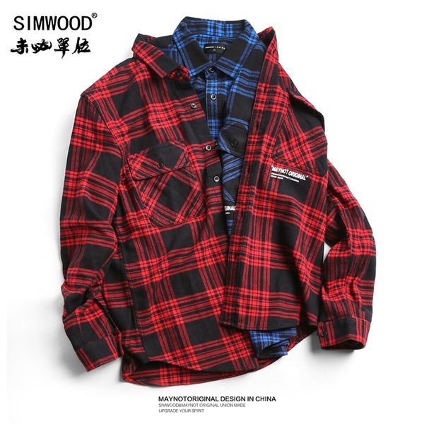 simwood casual plaid shirt men 2018 fashion long sleeve letter printed shirts slim fit 100% pure cotton camisa masculina 180545, White;black
simwood casual plaid shirt men 2018 fashion long sleeve letter printed shirts slim fit 100% pure cotton camisa masculina 180545, White;black