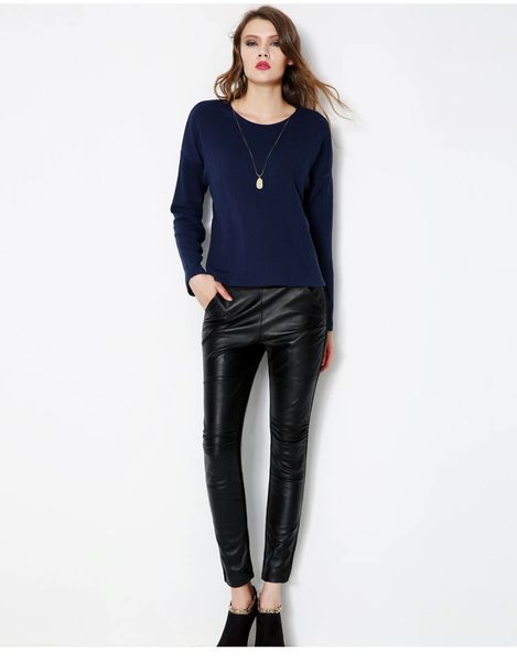 genuine leather pants female trousers plus size elastic sheepskin patchwork tight-fitting slim pencil pants, Black;white
genuine leather pants female trousers plus size elastic sheepskin patchwork tight-fitting slim pencil pants, Black;white