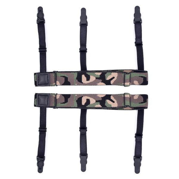 men camouflage adjustable elastic shirt stays holder garters strap suspender new, Black;white
men camouflage adjustable elastic shirt stays holder garters strap suspender new, Black;white