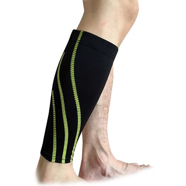 1x outdoor sport calf brace support protector running leg sleeve compression j2, Black
1x outdoor sport calf brace support protector running leg sleeve compression j2, Black