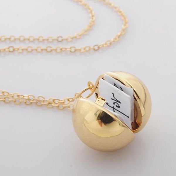 10pcs new manual secret information ball medal chain and friendship creative jewelry necklace informatic gift friends gift, Silver
10pcs new manual secret information ball medal chain and friendship creative jewelry necklace informatic gift friends gift, Silver