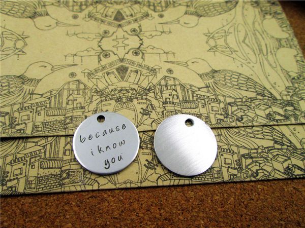 40pcs--"because i know you"stainless steel charms more style for choosing diy charms pendants for necklace, Bronze;silver
40pcs--"because i know you"stainless steel charms more style for choosing diy charms pendants for necklace, Bronze;silver