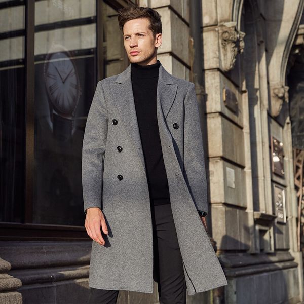 men jacket autumn winter double-sided handmade wool coat men long windbreaker leisure large size warm male woolen outerwear x660, Black
men jacket autumn winter double-sided handmade wool coat men long windbreaker leisure large size warm male woolen outerwear x660, Black
