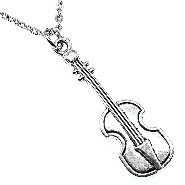 wysiwyg 5 pieces metal chain necklaces pendants vintage necklace handmade musical instrument violin 42x13mm n2-b13474, Silver
wysiwyg 5 pieces metal chain necklaces pendants vintage necklace handmade musical instrument violin 42x13mm n2-b13474, Silver