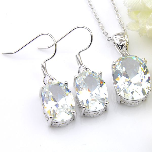 6 sets luckshine white z gems oval 925 silver necklace zircon pendants earring sets usa israel wedding engagement weddings jewelry sets
6 sets luckshine white z gems oval 925 silver necklace zircon pendants earring sets usa israel wedding engagement weddings jewelry sets
