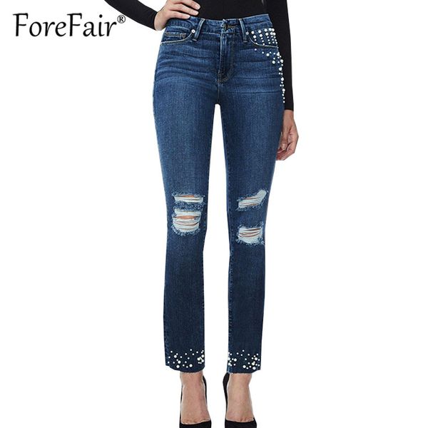 forefair mid waist skinny elastic women jeans 2018 fashion beading ripped blue denim pencil pants ladies autumn jean trousers
forefair mid waist skinny elastic women jeans 2018 fashion beading ripped blue denim pencil pants ladies autumn jean trousers