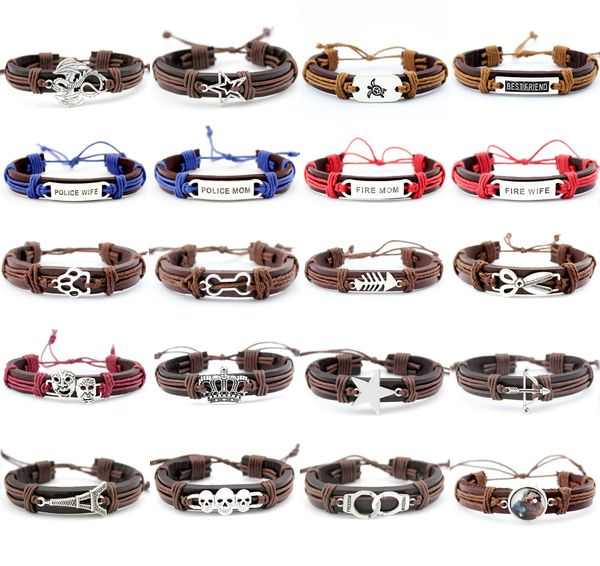 new turtles riend dog bone scissors skull leather charm bracelet cuff braided wrap bracelet & bangles for women gifts, White
new turtles riend dog bone scissors skull leather charm bracelet cuff braided wrap bracelet & bangles for women gifts, White
