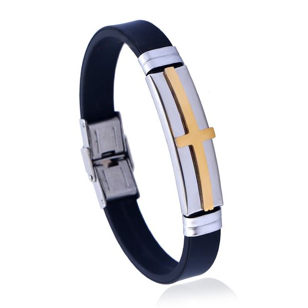 punk gold cross bracelets for men women jewelry boho leather bracelet titanium braslet femme male accessories gift for boy, Golden;silver
punk gold cross bracelets for men women jewelry boho leather bracelet titanium braslet femme male accessories gift for boy, Golden;silver