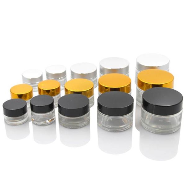 5g 10g 20g 30g 50g travel mini cream glass jar clear glass container with gold black silver cap cosmetic packaging f1221
5g 10g 20g 30g 50g travel mini cream glass jar clear glass container with gold black silver cap cosmetic packaging f1221