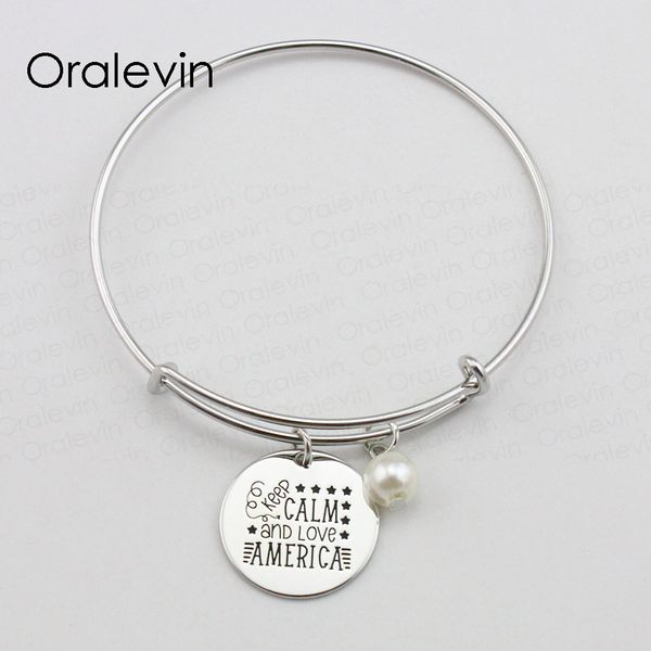 keep calm and love america inspirational hand stamped engraved custom pendant expandable bracelet jewelry,10pcs/lot, #ln1837b, Black
keep calm and love america inspirational hand stamped engraved custom pendant expandable bracelet jewelry,10pcs/lot, #ln1837b, Black