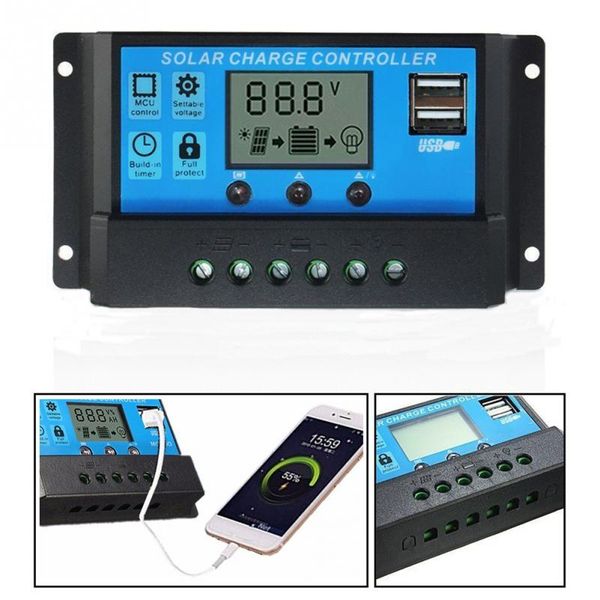 10A/20A/30A 12V / 24V LCD солнечный контроллер заряда с авто регулятор таймер для панели сол
10A/20A/30A 12V / 24V LCD солнечный контроллер заряда с авто регулятор таймер для панели сол