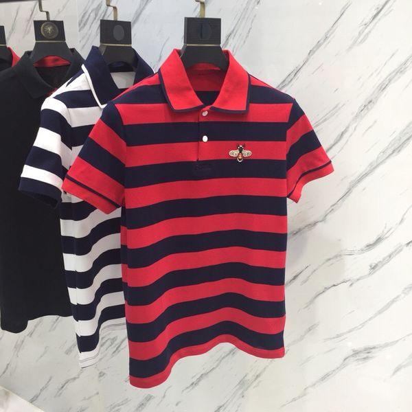 shirts summer brand men good color camisa polo polo bee embroidery fashion men's sleeve short tee shirt pure quality homme stripe 2021, Black
shirts summer brand men good color camisa polo polo bee embroidery fashion men's sleeve short tee shirt pure quality homme stripe 2021, Black