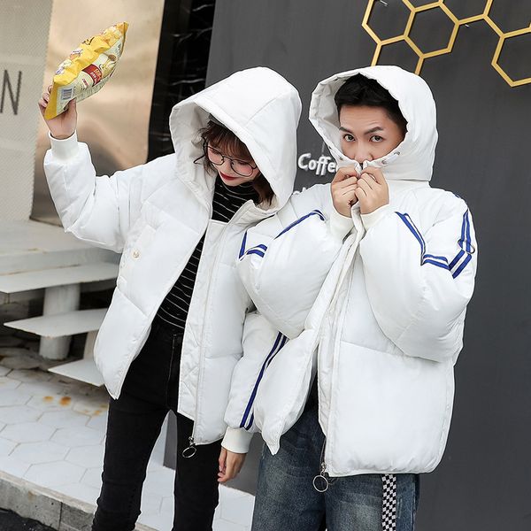 2018 korea version down jacket female short style lovers large size student bread suit with easy cotton jacket 90137, Black
2018 korea version down jacket female short style lovers large size student bread suit with easy cotton jacket 90137, Black