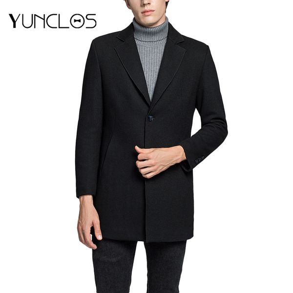 yunclos men's woolen coat winter cashmere jacket single breasted casual overcoat manteau homme overcoat wool coat, Black
yunclos men's woolen coat winter cashmere jacket single breasted casual overcoat manteau homme overcoat wool coat, Black