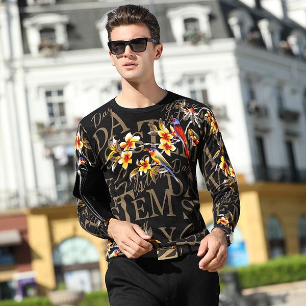 creative letters flower birds pattern printing pullover knit sweater autumn 2018 quality cotton soft elastic sweater men -xxxl, White;black
creative letters flower birds pattern printing pullover knit sweater autumn 2018 quality cotton soft elastic sweater men -xxxl, White;black