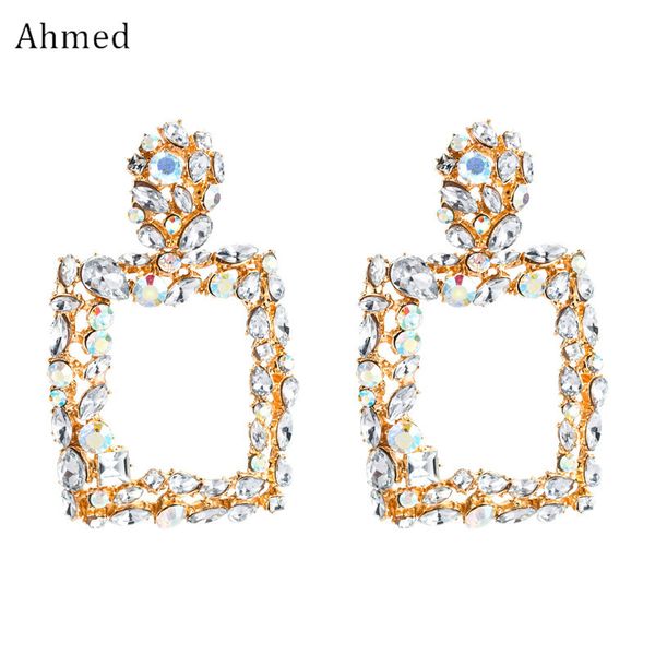 ahmed fashion vintage metal statement earrings for women shiny rhinestone drop dangle earring wedding jewelry wholesale gifts, Silver
ahmed fashion vintage metal statement earrings for women shiny rhinestone drop dangle earring wedding jewelry wholesale gifts, Silver
