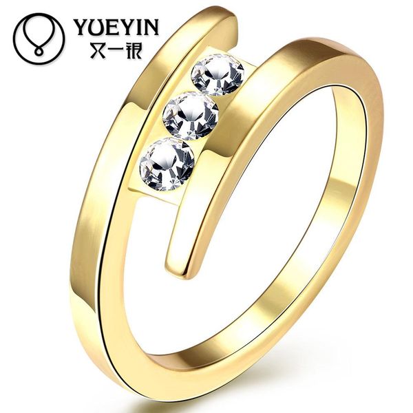 female jewelry gold color engagement rings fashion jewelry anel feminino rhinestone jewellery gift for anniversary, Silver
female jewelry gold color engagement rings fashion jewelry anel feminino rhinestone jewellery gift for anniversary, Silver
