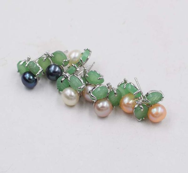 one pair white/black/pink/purple freshwater pearl earrings coin green jade flower 6-7mm fppj wholesale beads nature, Golden;silver
one pair white/black/pink/purple freshwater pearl earrings coin green jade flower 6-7mm fppj wholesale beads nature, Golden;silver