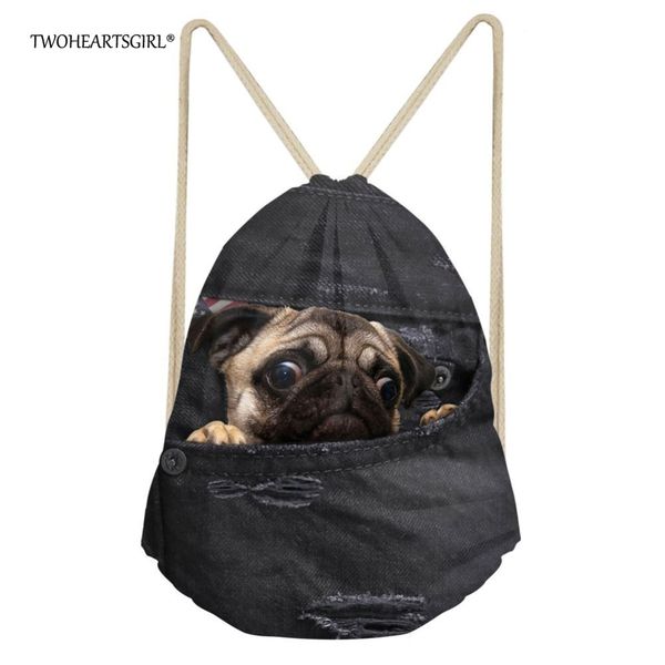 twoheartsgirl vintage puppy pug drawstring bag for women cute kids jeans travel storage rucksack girls bagpack sack pack
twoheartsgirl vintage puppy pug drawstring bag for women cute kids jeans travel storage rucksack girls bagpack sack pack