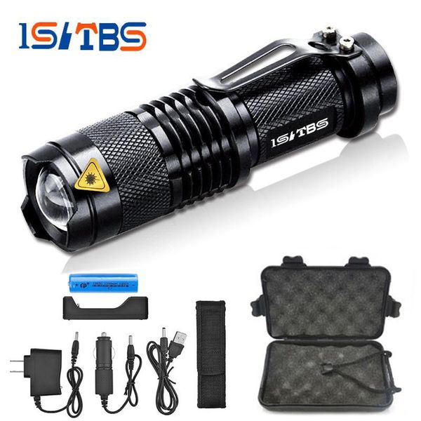 Mini Zoom cree XML L2 T6 Flashlight Led Torch 5 mode 3800 Lumens waterproof 18650 Rechargeable battery 
Mini Zoom cree XML L2 T6 Flashlight Led Torch 5 mode 3800 Lumens waterproof 18650 Rechargeable battery