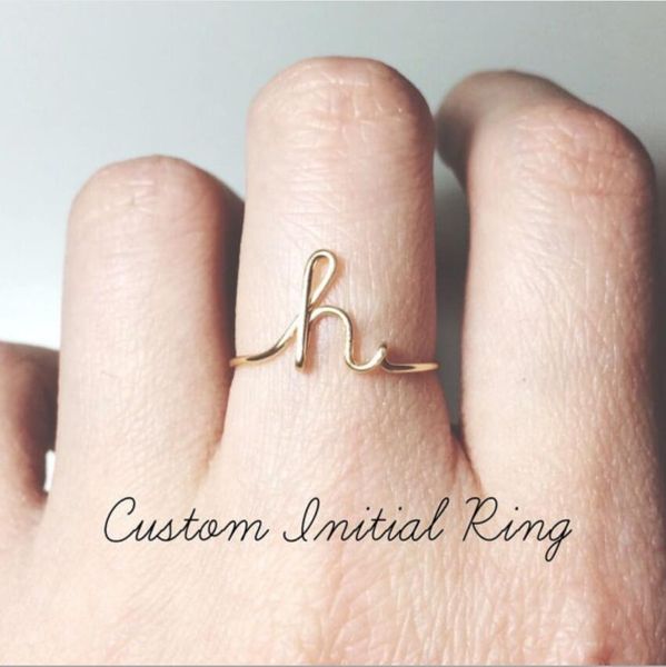 desiger customzation jewelry rings for women 26 letters rose gold color rings fashion of shipping, Silver
desiger customzation jewelry rings for women 26 letters rose gold color rings fashion of shipping, Silver