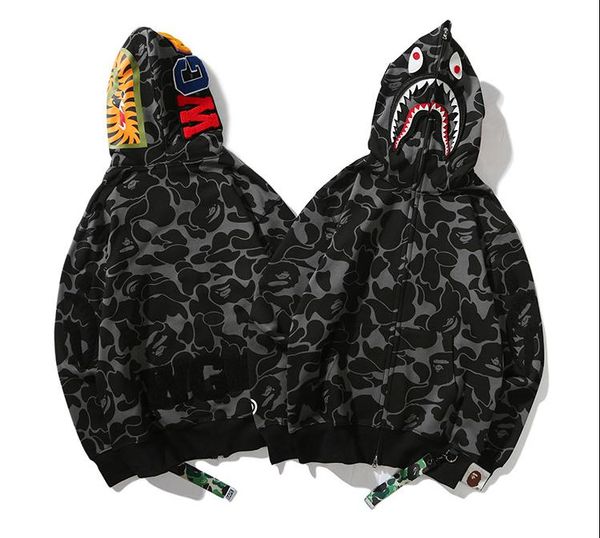 brand mens shark hoodies embroidery shark flight male tide shark hoodie mens couples camouflage hooded jackets clothes coat, Black
brand mens shark hoodies embroidery shark flight male tide shark hoodie mens couples camouflage hooded jackets clothes coat, Black