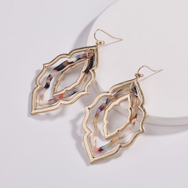 bohemian triple layer geometric frame resin acrylic earrings 2018 jewelry for women morocco drop statement earrings, Silver
bohemian triple layer geometric frame resin acrylic earrings 2018 jewelry for women morocco drop statement earrings, Silver