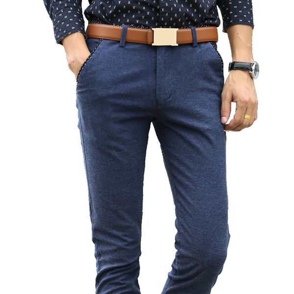 browon spring autumn long pants fashion men business casual pants men easy care elastic slim straight trousers male, Black
browon spring autumn long pants fashion men business casual pants men easy care elastic slim straight trousers male, Black