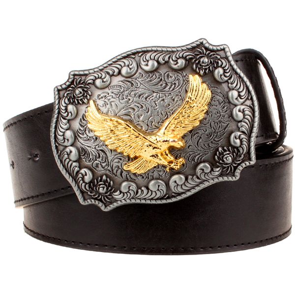 men's leather belt metal buckle retro eagle totem pattern western style belts men cowboy bull belt women's gift, Black;brown
men's leather belt metal buckle retro eagle totem pattern western style belts men cowboy bull belt women's gift, Black;brown