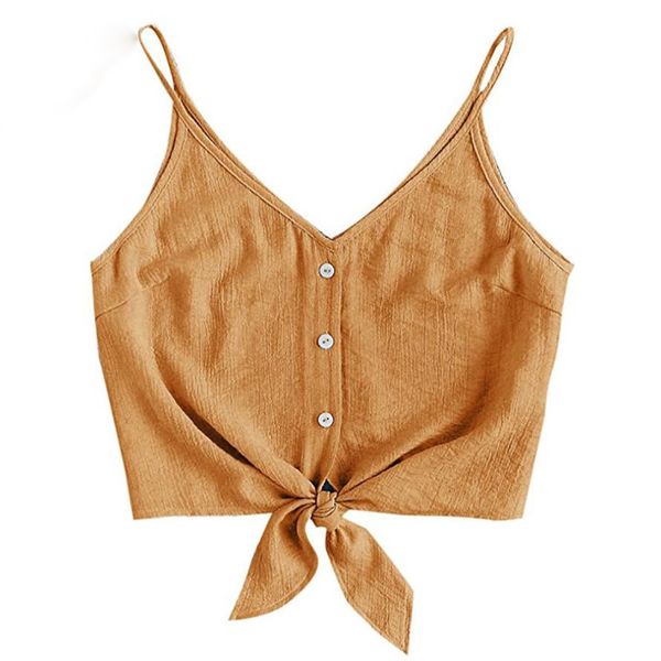 women crop strappy button sleeveless bow crop vest tank shirt blouse camisole regata feminino, Black;white
women crop strappy button sleeveless bow crop vest tank shirt blouse camisole regata feminino, Black;white